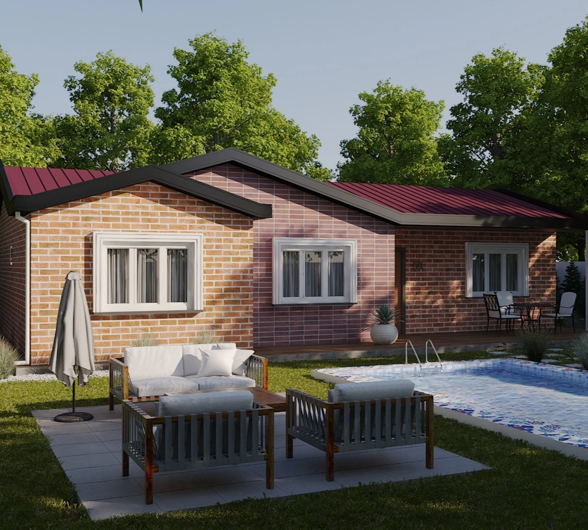 HDS-131 Tek Katlı Çelik Ev 1 | Hibrit Design