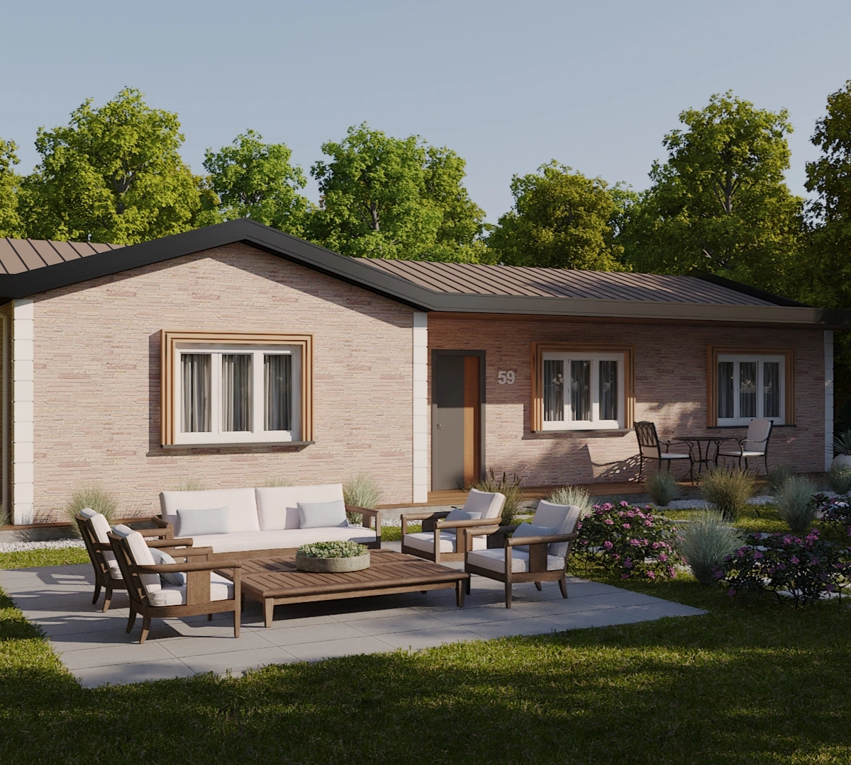 HDS-133 Tek Katlı Çelik Ev | Hibrit Design