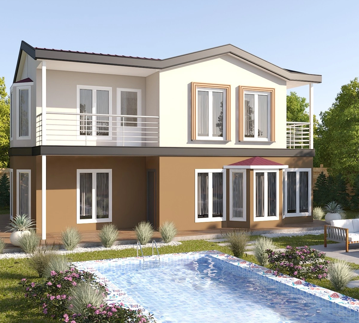 HDS-214 Dubleks Çelik Ev | Hibrit Design