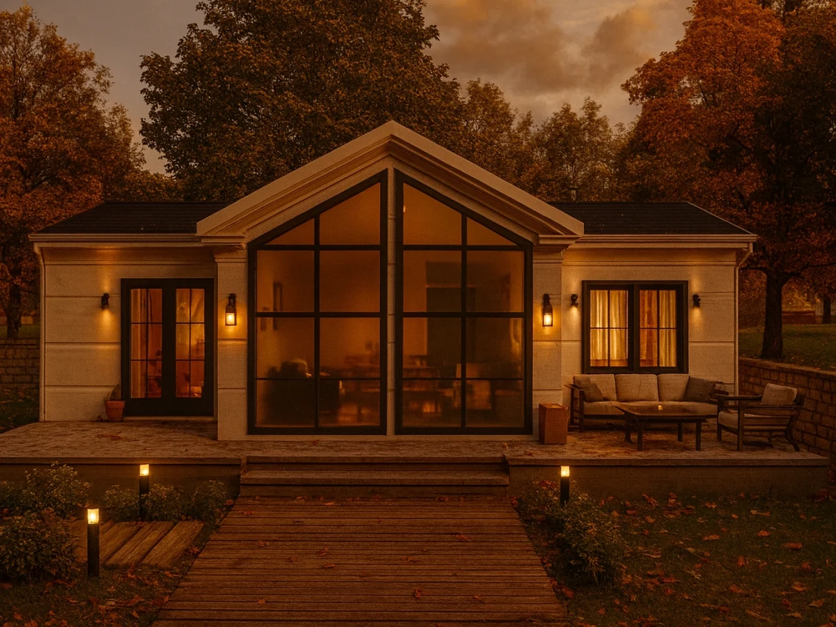 95 m² 3Plus1 Tek Katlı Çelik Ev Dış Mekân | Hibrit Design