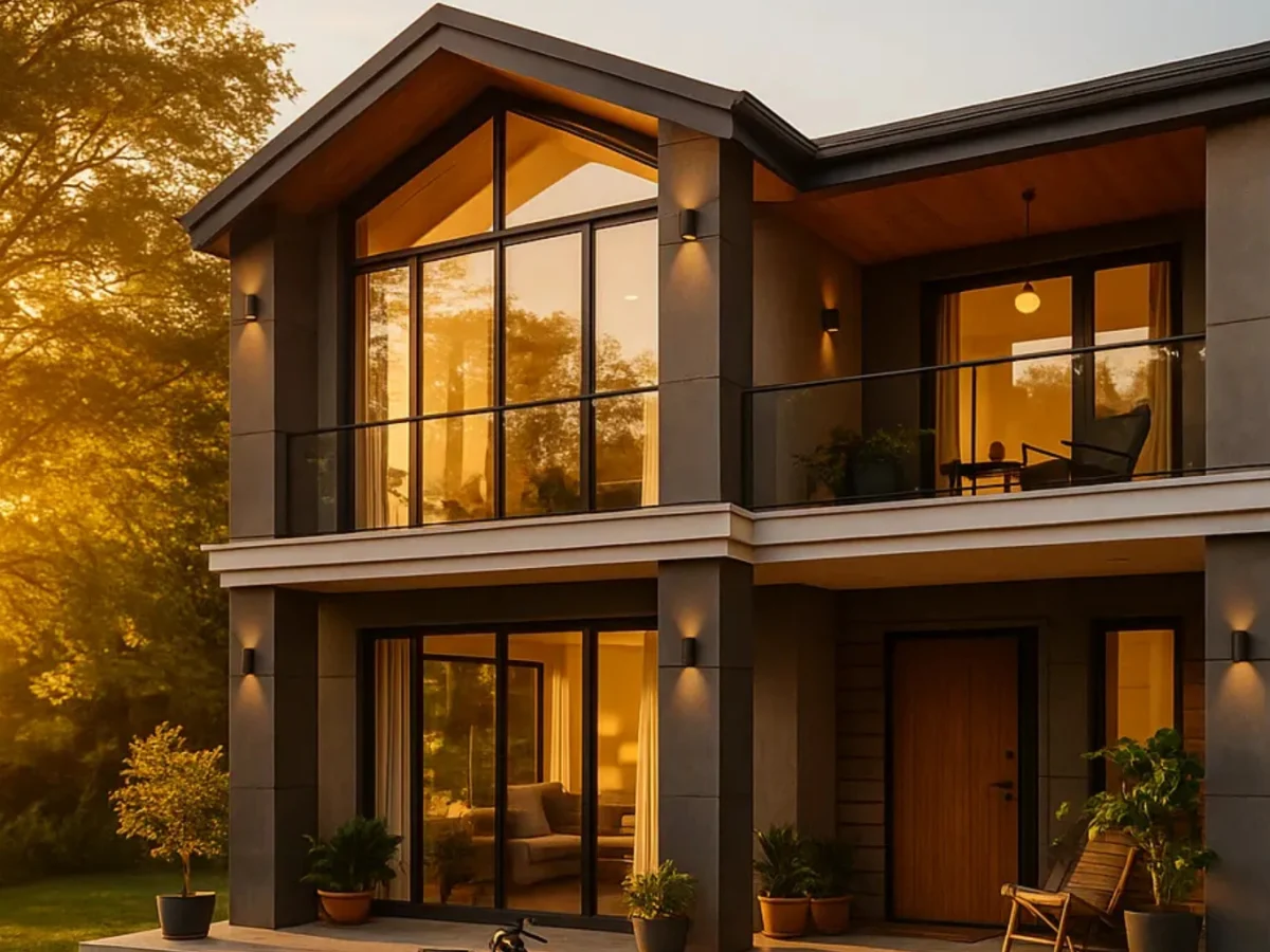 HDS-222 220 m² 5Plus1 Buyuk Aile Dubleks Çelik Ev | Hibrit Design