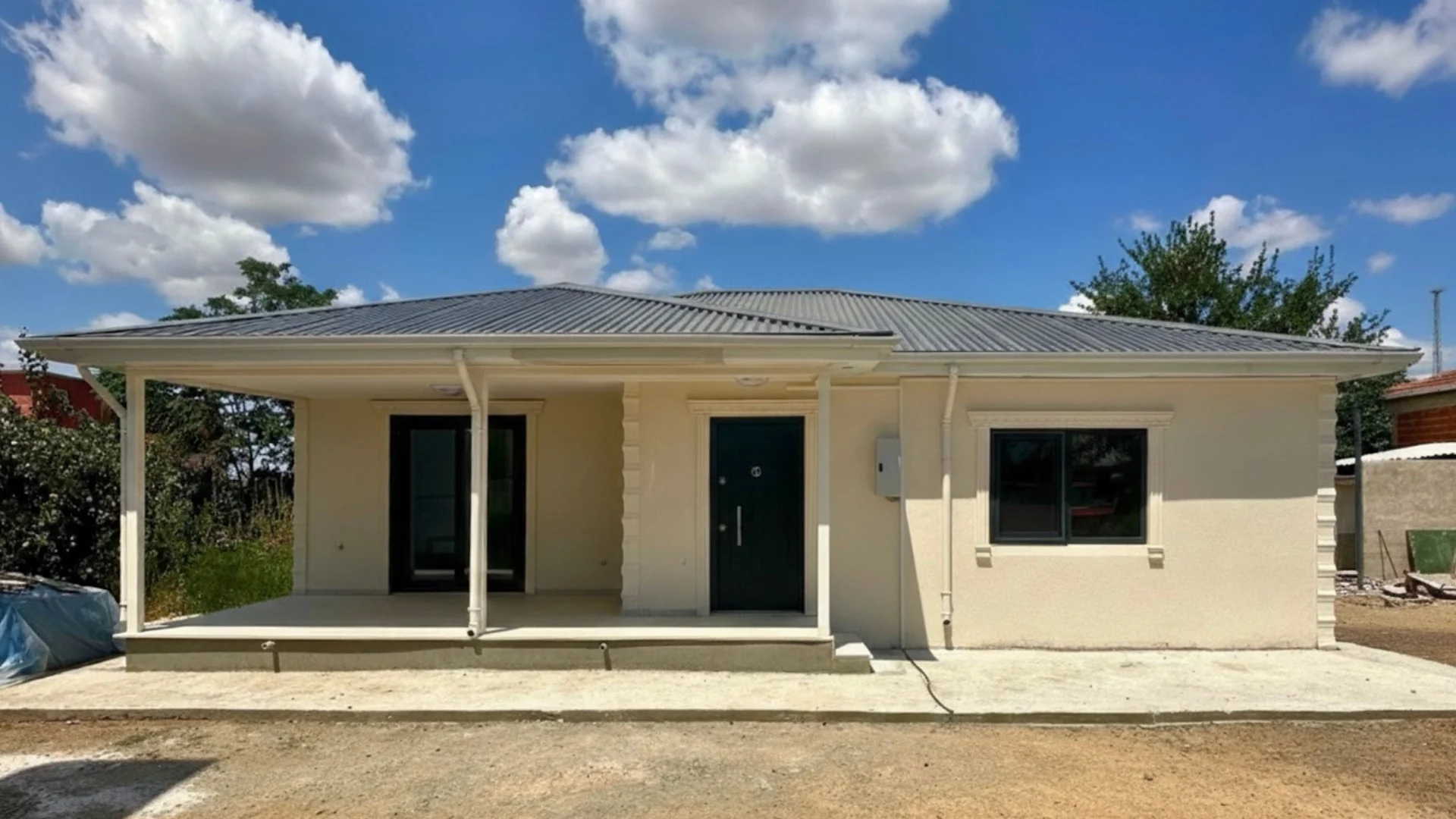 Prefabril Ev Zarf Çatı Modern Trakya – Prefabrik / Çelik Ev