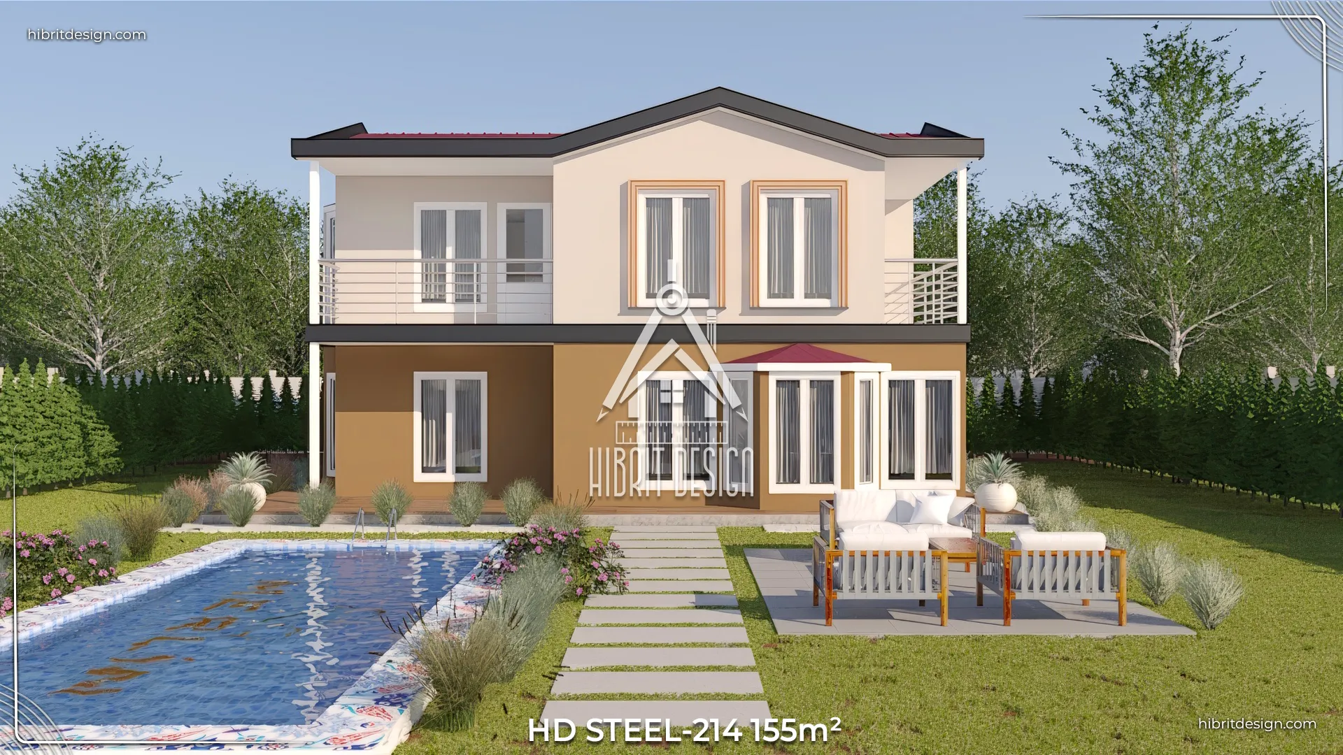 Dubleks çelik ev hd 214 3