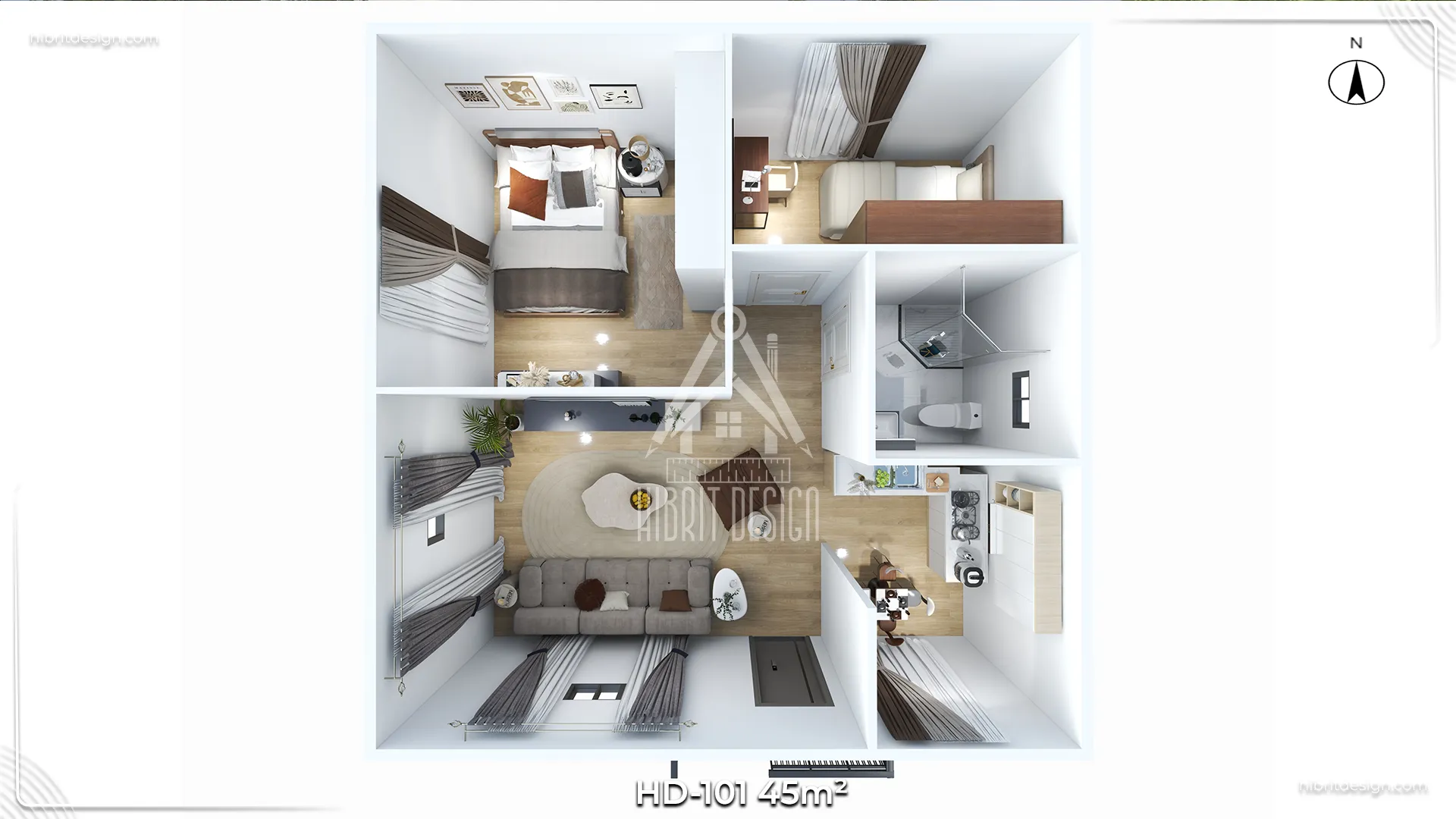 tek katlı prefabrik ev hd 101 9