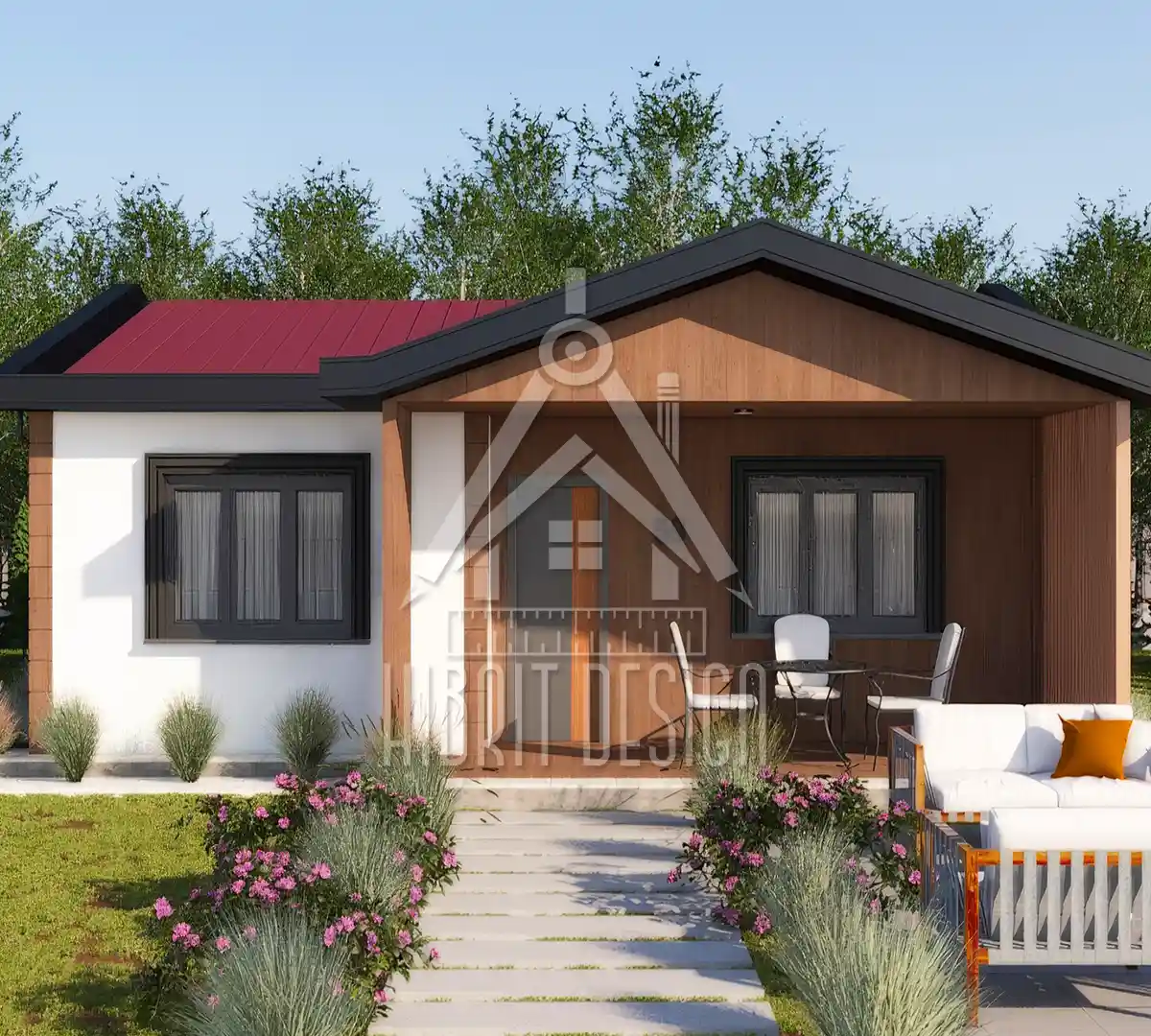 HDS-110 tek katlı çelik ev – modern tasarım